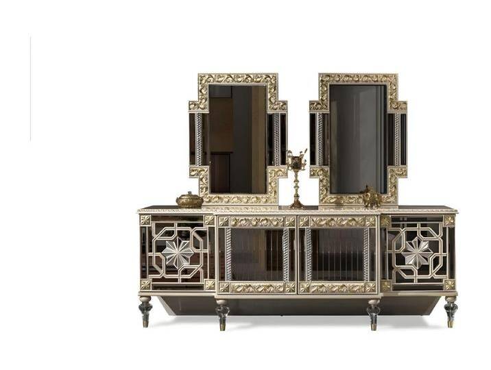 Sideboard Kommode Schrank Holz Modern Design Beige Luxus Wohnzimmer von Kauf-Unique Marketplace