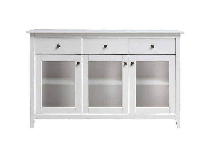 Sideboard Vitrine in Wei� Kiefer Massivholz Sideboard Vitrine in Wei� Kiefer Massivholz von Kauf-Unique Marketplace