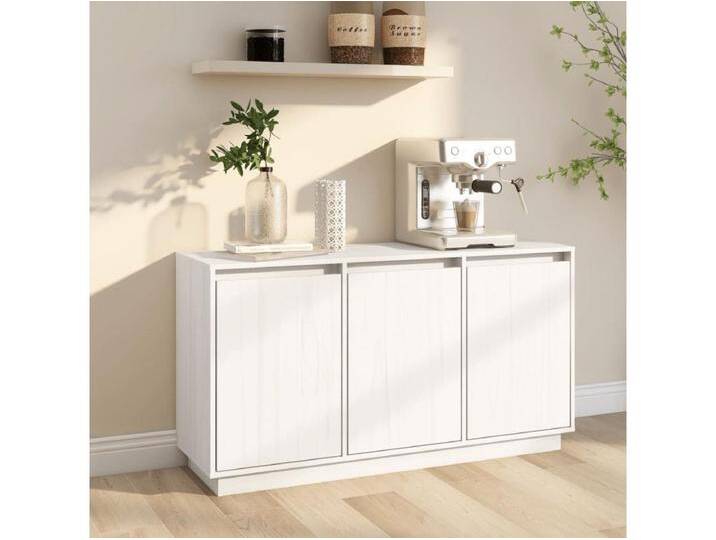 Sideboard Weiß Anrichte 111x34x60 cm Massivholz Kiefer -RM58437 von Kauf-Unique Marketplace