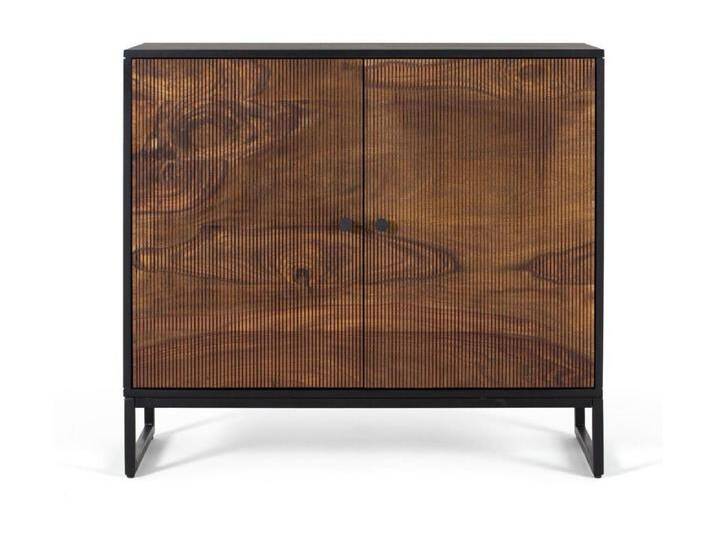 Sideboard aus Palisander- und Mangoholz mit Metall von Kauf-Unique Marketplace