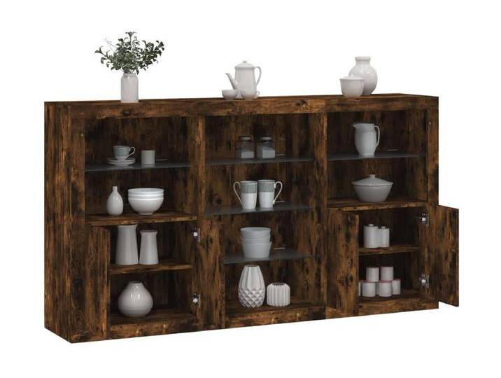 Sideboard mit LED-Leuchten Anrichte Räuchereiche 181,5x37x100 cm -RM40280 Sideboard mit LED-Leuchten Anrichte Räuchereiche 181,5x37x100 cm -RM40280 von Kauf-Unique Marketplace