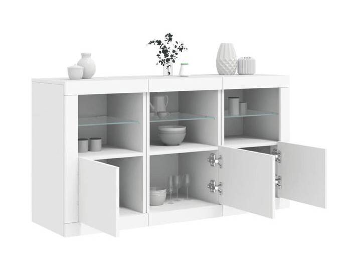 Sideboard mit LED-Leuchten Weiß 123x37x67 cm von Kauf-Unique Marketplace