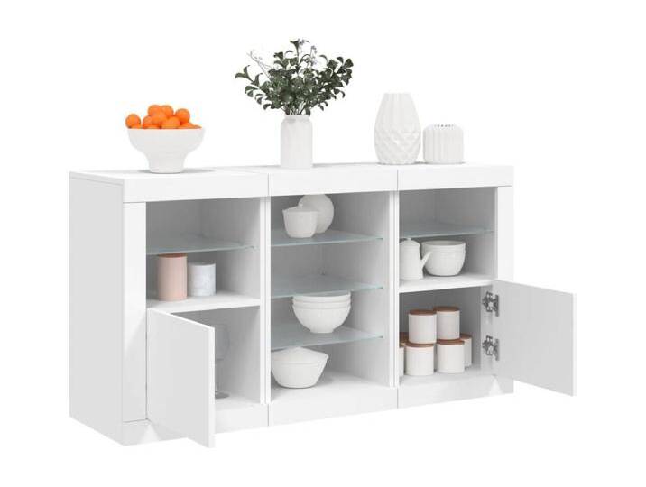 Sideboard mit LED-Leuchten Weiß 123x37x67 cm von Kauf-Unique Marketplace
