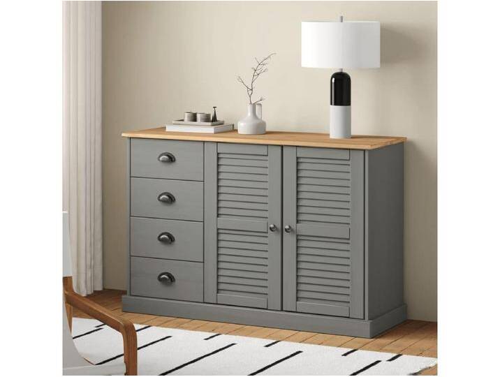 Sideboard mit Schubladen Anrichte VIGO 113x40x75 cm Massivholz Kiefer -RM62044 von Kauf-Unique Marketplace