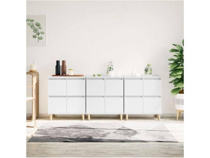 Sideboards 3 Stk. Weiß 60x35x70 cm Holzwerkstoff von Kauf-Unique Marketplace