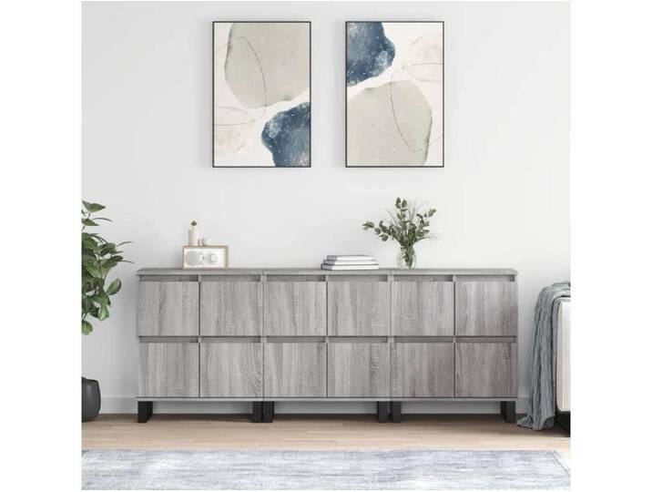 Sideboards Grau im 3er-Set Anrichten Sonoma Holzwerkstoff -RM39429 von Kauf-Unique Marketplace