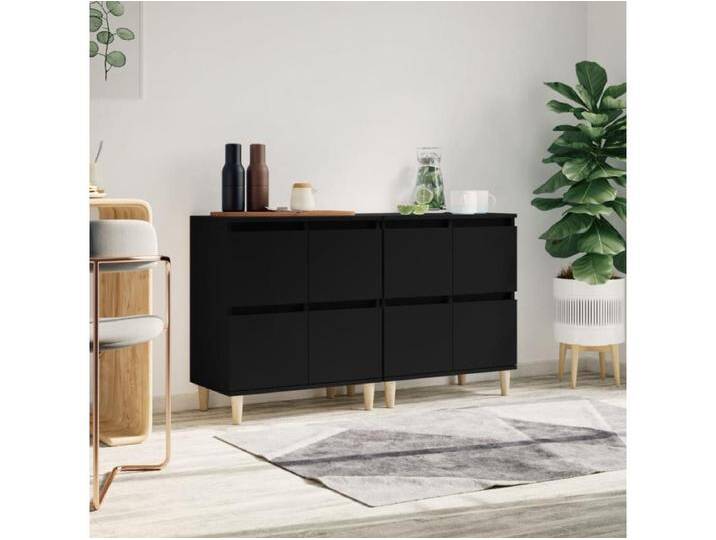 Sideboards Schwarz im 2er-Set Anrichten 60x35x70 cm Holzwerkstoff -RM81738 von Kauf-Unique Marketplace