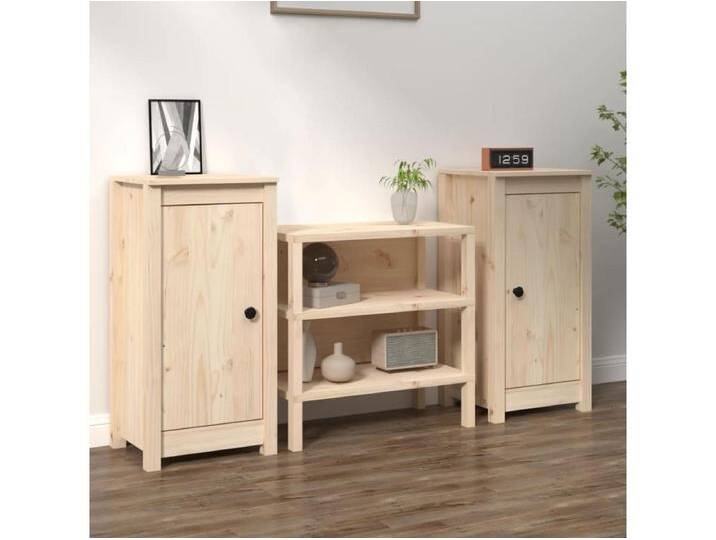 Sideboards im 2er-Set Lowboards 40x35x80 cm Massivholz Kiefer -RM35056 von Kauf-Unique Marketplace