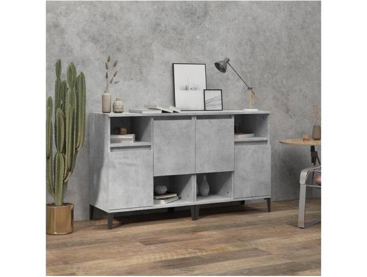 Sideboards im 2er-Set Lowboards Betongrau 60x35x70 cm Holzwerkstoff -RM58173 von Kauf-Unique Marketplace