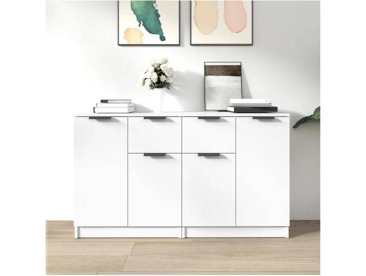 Sideboards im 2er-Set Lowboards Weiß 60x30x70 cm Holzwerkstoff -RM84621 von Kauf-Unique Marketplace