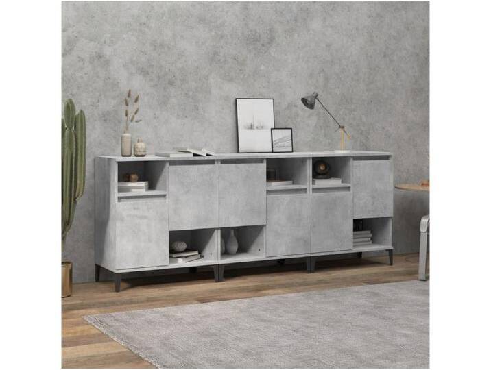 Sideboards im 3er-Set Lowboards Betongrau 60x35x70 cm Holzwerkstoff -RM87374 von Kauf-Unique Marketplace