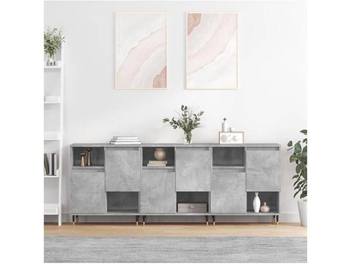 Sideboards im 3er-Set Lowboards Betongrau Holzwerkstoff -RM74375 Sideboards im 3er-Set Lowboards Betongrau Holzwerkstoff -RM74375 von Kauf-Unique Marketplace