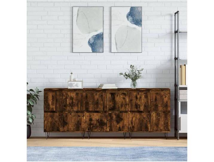 Sideboards im 3er-Set Lowboards Räuchereiche Holzwerkstoff -RM93509 von Kauf-Unique Marketplace
