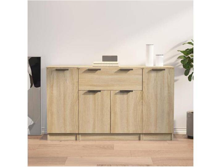Sideboards im 3er-Set Lowboards Sonoma-Eiche Holzwerkstoff -RM17700 von Kauf-Unique Marketplace