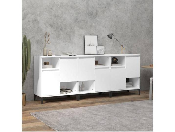 Sideboards im 3er-Set Lowboards Weiß 60x35x70 cm Holzwerkstoff -RM48871 von Kauf-Unique Marketplace