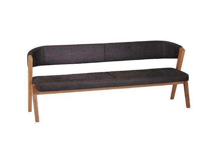 Sitzbank Esszimmer in Anthrazit Microfaser Gestell Wildeiche Sitzbank Esszimmer in Anthrazit Microfaser Gestell Wildeiche von Kauf-Unique Marketplace