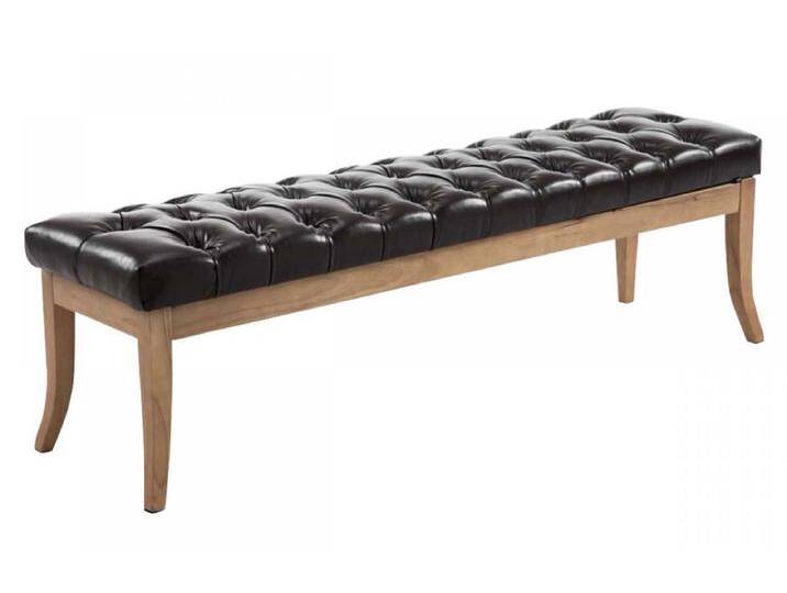 Sitzbank - Kunstleder & Holz - braun - Ramses von Kauf-Unique Marketplace