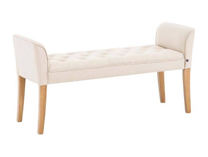 Sitzbank - Kunstleder & Holz - creme - Cleopatra von Kauf-Unique Marketplace