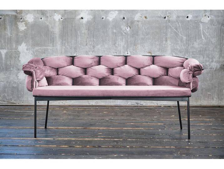 Sitzbank - Pink Velvet - MONTY Sitzbank - Pink Velvet - MONTY von Kauf-Unique Marketplace
