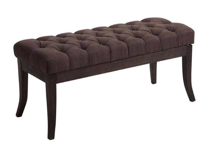 Sitzbank - Stoff & Holz - braun - Ramses von Kauf-Unique Marketplace