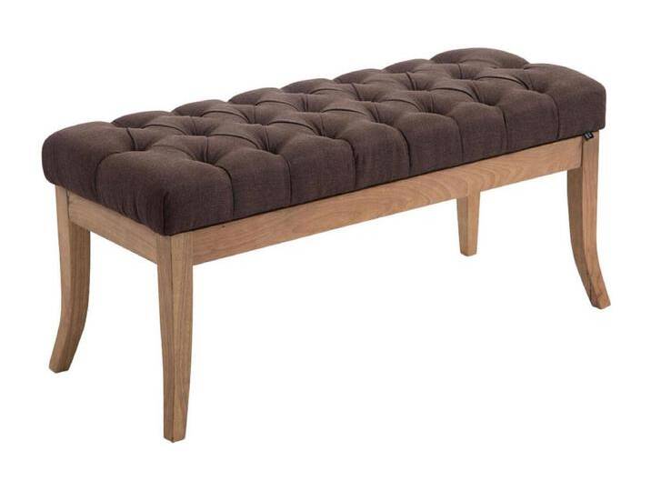 Sitzbank - Stoff & Holz - braun - Ramses von Kauf-Unique Marketplace