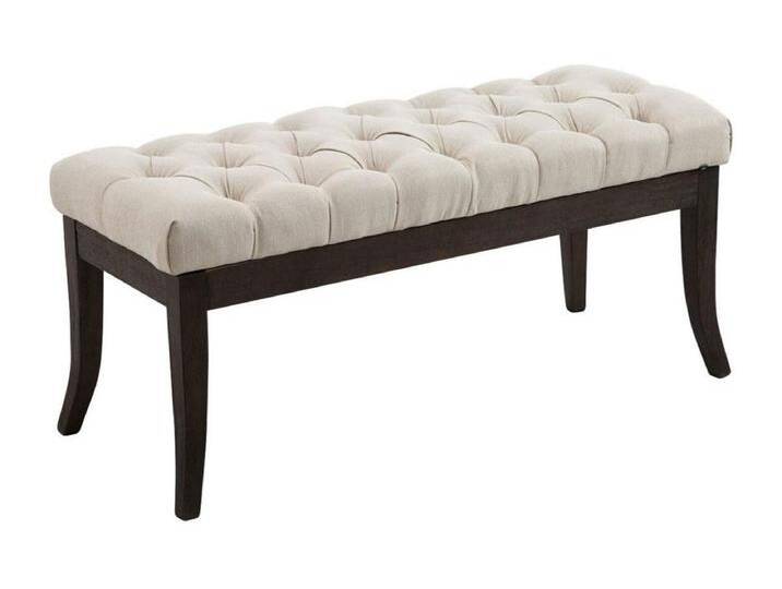 Sitzbank - Stoff & Holz - creme - Ramses von Kauf-Unique Marketplace