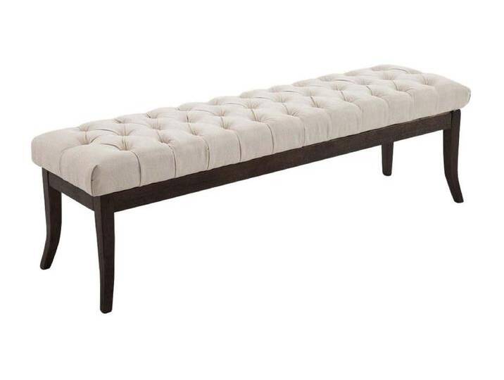 Sitzbank - Stoff & Holz - creme - Ramses von Kauf-Unique Marketplace
