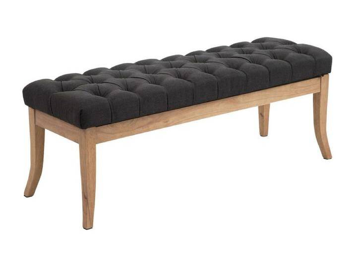 Sitzbank - Stoff & Holz - dunkelgrau - Ramses von Kauf-Unique Marketplace