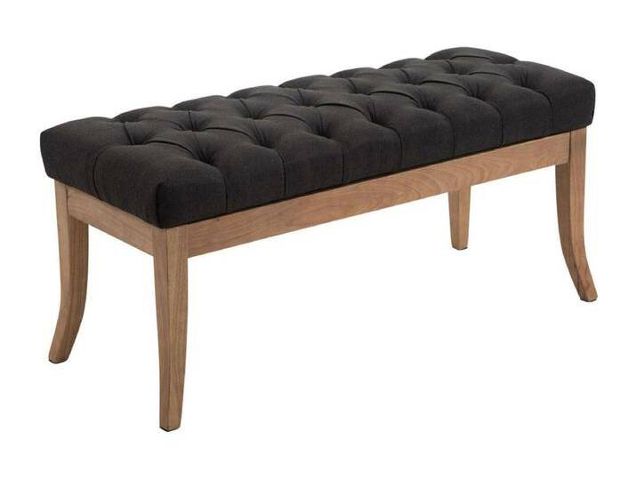 Sitzbank - Stoff & Holz - dunkelgrau - Ramses von Kauf-Unique Marketplace
