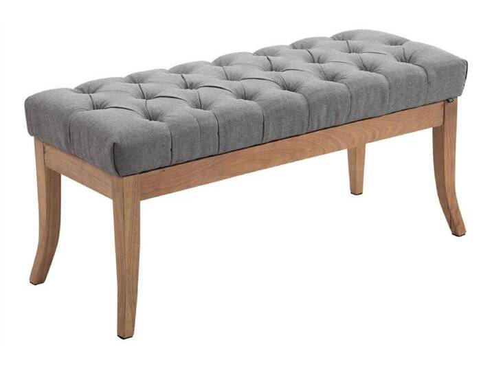Sitzbank - Stoff & Holz - grau - Ramses von Kauf-Unique Marketplace