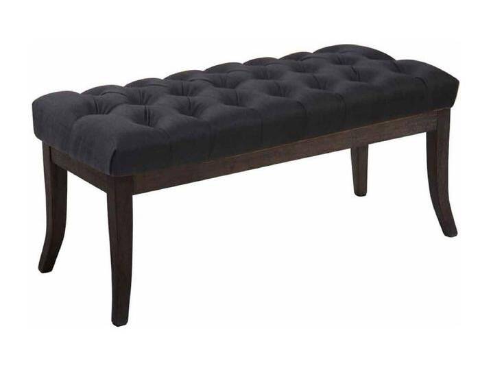 Sitzbank - Stoff & Holz - schwarz - Ramses von Kauf-Unique Marketplace
