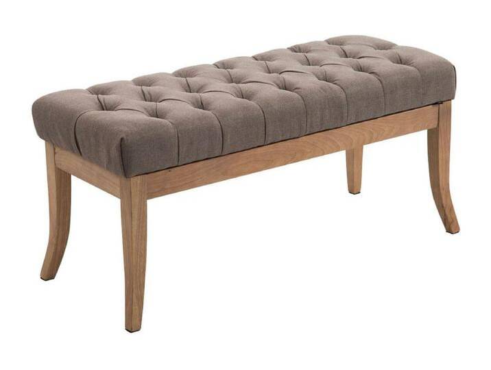 Sitzbank - Stoff & Holz - taupe - Ramses von Kauf-Unique Marketplace