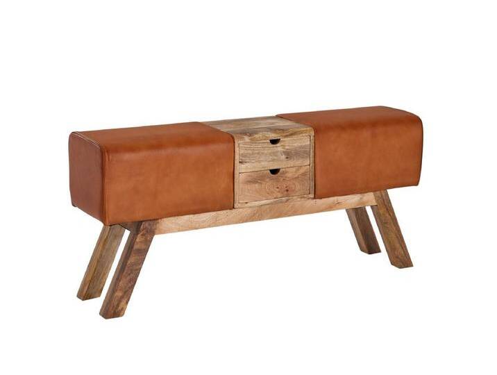 Sitzbank Turnbock Echtleder 120 cm Springbock Stauraum Turnhocker Bank Sitzbank Turnbock Echtleder 120 cm Springbock Stauraum Turnhocker Bank von Kauf-Unique Marketplace