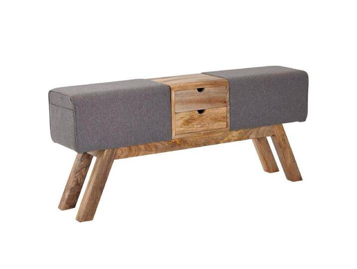Sitzbank Turnbock Stoff 120 cm Grau Springbock Stauraum Turnhocker Bank Sitzbank Turnbock Stoff 120 cm Grau Springbock Stauraum Turnhocker Bank von Kauf-Unique Marketplace