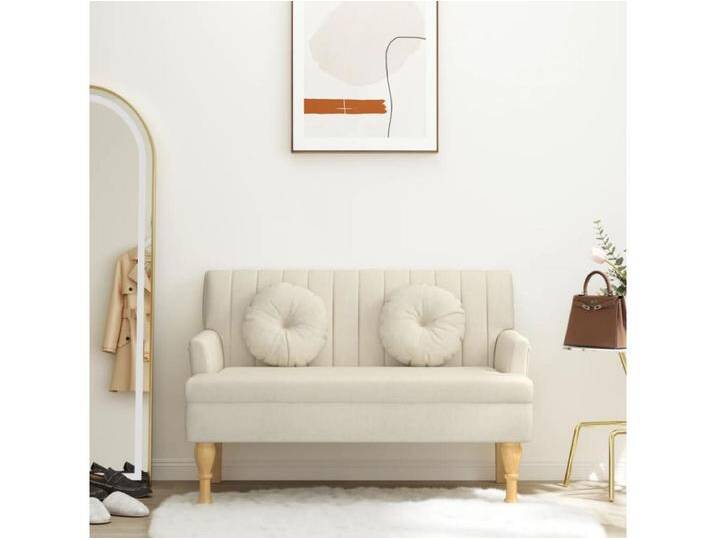 Sitzbank mit Kissen 113x64,5x75,5 cm Leinen von Kauf-Unique Marketplace