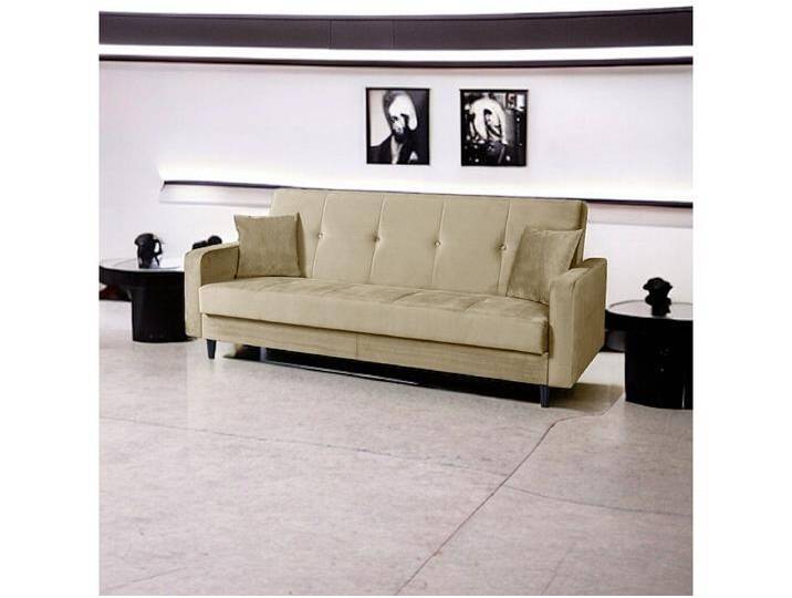 Sofa Luna Schlafsofa im skandinavisches Stil, Couch mit Schlaffunktion und Bettkasten, Polstersofa für Wohnzimmer 213 cm, beige Sofa Luna Schlafsofa im skandinavisches Stil, Couch mit Schlaffunktion und Bettkasten, Polstersofa für Wohnzimmer 213 cm, beige von Kauf-Unique Marketplace