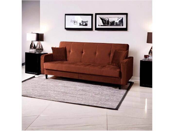 Sofa Luna Schlafsofa im skandinavisches Stil, Couch mit Schlaffunktion und Bettkasten, Polstersofa für Wohnzimmer 213 cm, braun Sofa Luna Schlafsofa im skandinavisches Stil, Couch mit Schlaffunktion und Bettkasten, Polstersofa für Wohnzimmer 213 cm, braun von Kauf-Unique Marketplace