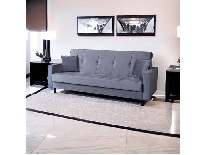 Sofa Luna Schlafsofa im skandinavisches Stil, Couch mit Schlaffunktion und Bettkasten, Polstersofa für Wohnzimmer 213 cm, grau Sofa Luna Schlafsofa im skandinavisches Stil, Couch mit Schlaffunktion und Bettkasten, Polstersofa für Wohnzimmer 213 cm, grau von Kauf-Unique Marketplace