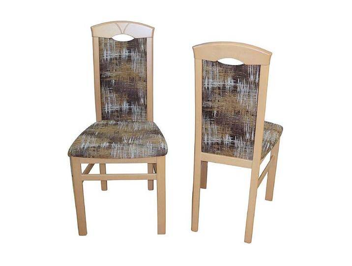 Stuhl Set aus Massivholz Buchefarben Bunt Webstoff (2er Set) von Kauf-Unique Marketplace