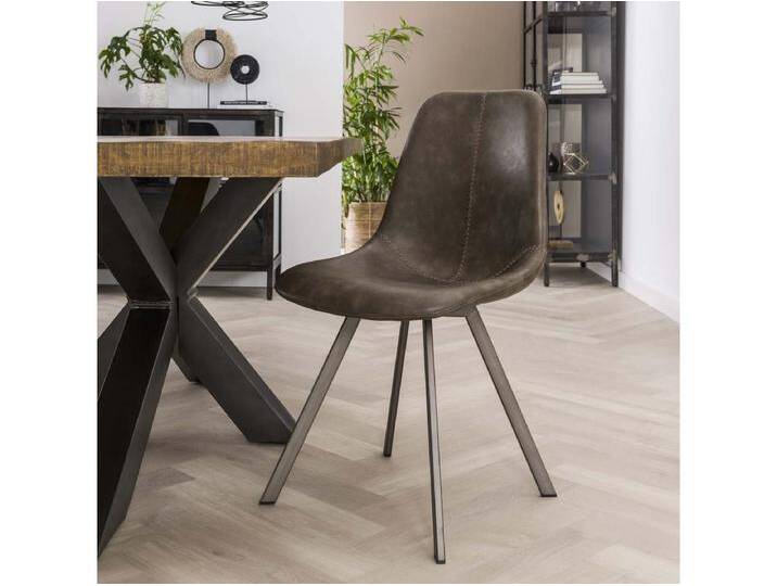 Stuhl Zickzackmuster - Taupe - PU-Leder - 4 Stück Stuhl Zickzackmuster - Taupe - PU-Leder - 4 Stück von Kauf-Unique Marketplace