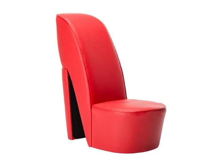 Stuhl in Stöckelschuh-Form Rot Kunstleder von Kauf-Unique Marketplace
