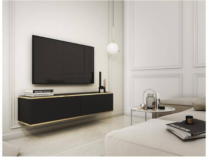 TV-Element hängend, Schwarz / Gold, 135 cm - MUCALMA TV-Element hängend, Schwarz / Gold, 135 cm - MUCALMA von Kauf-Unique Marketplace