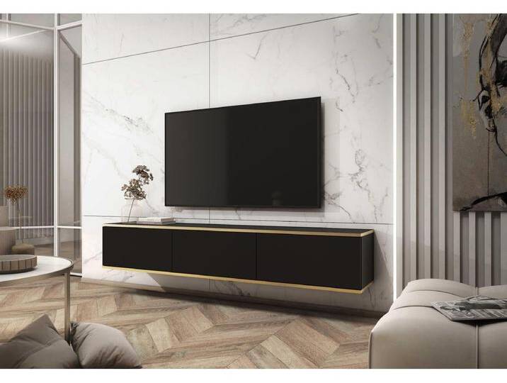 TV-Element hängend, Schwarz / Gold, 175 cm - MUCALMA TV-Element hängend, Schwarz / Gold, 175 cm - MUCALMA von Kauf-Unique Marketplace