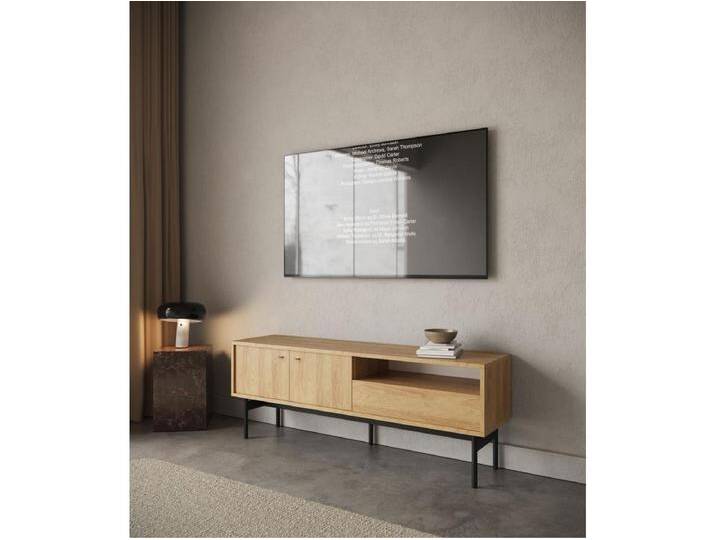 TV-Element mit Schublade - Holzoptik Hickory Natur - 154 cm - OLAR von Kauf-Unique Marketplace