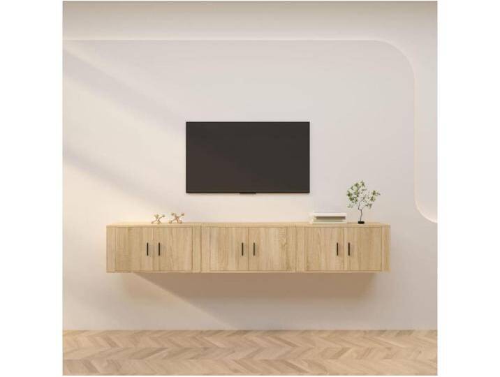 TV-Schränke,TV-Wandschränke 3 Stk. Sonoma-Eiche 80x34,5x40 cm -gkd708687 von Kauf-Unique Marketplace