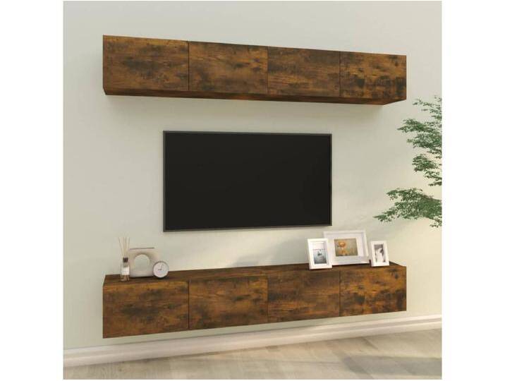 TV-Schränke,TV-Wandschränke 4 Stk. Räuchereiche 100x30x30 cm -gkd913463 von Kauf-Unique Marketplace