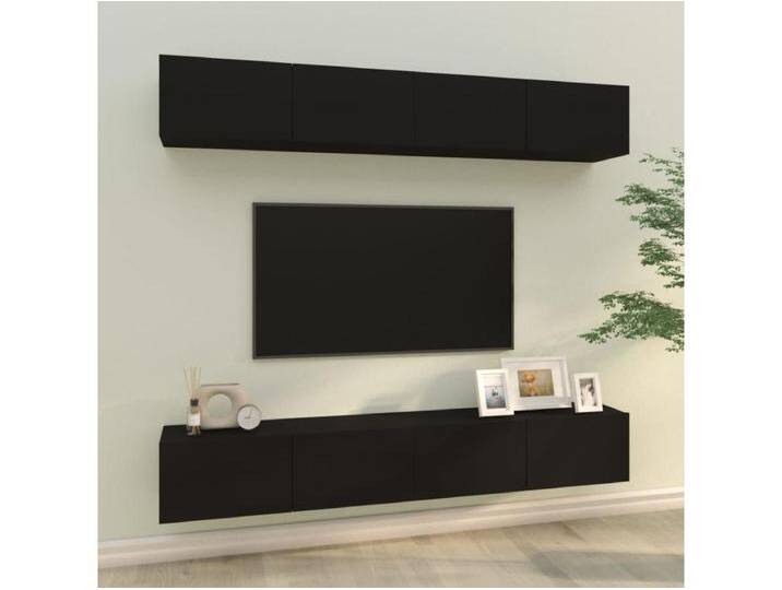 TV-Schränke,TV-Wandschränke 4 Stk. Schwarz 100x30x30 cm -gkd15472 von Kauf-Unique Marketplace