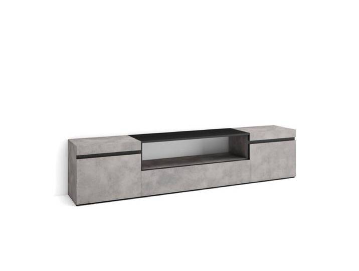 TV-Schrank, Lowboard, 200x35x45cm, Für TV-Geräte bis zu 80 , Fernsehtisch, Zement TV-Schrank, Lowboard, 200x35x45cm, Für TV-Geräte bis zu 80 , Fernsehtisch, Zement von Kauf-Unique Marketplace