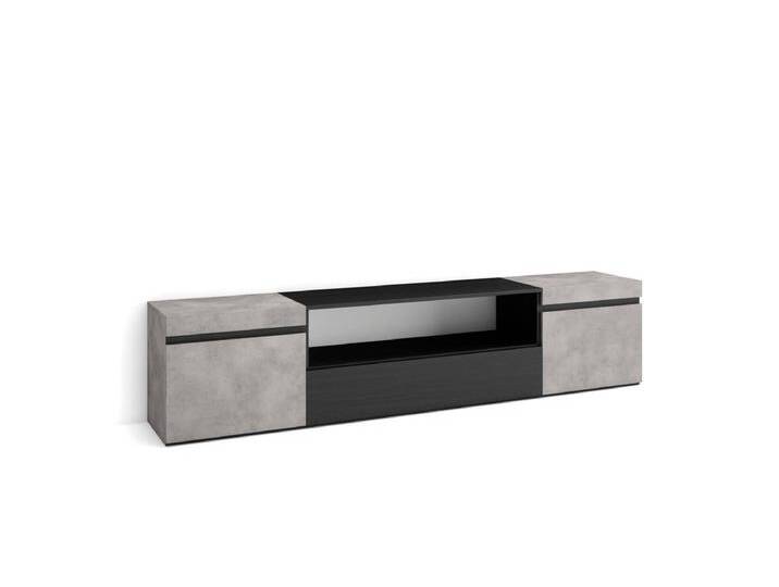 TV-Schrank, Lowboard, 200x35x45cm, Für TV-Geräte bis zu 80 , Fernsehtisch, Zement TV-Schrank, Lowboard, 200x35x45cm, Für TV-Geräte bis zu 80 , Fernsehtisch, Zement von Kauf-Unique Marketplace