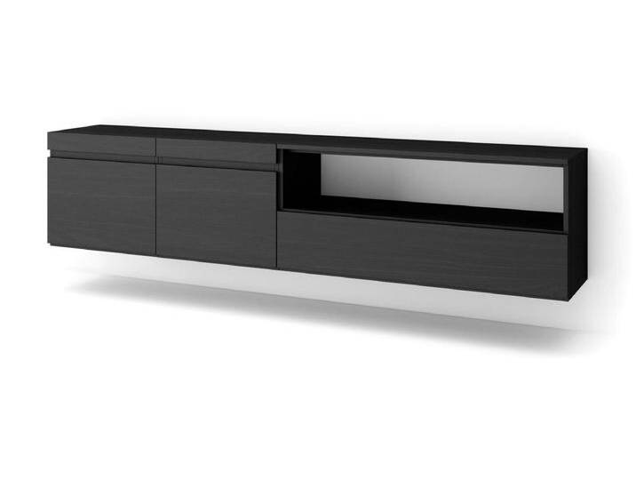 TV-Schrank, Lowboard, 200x35x45cm, Für TV-Geräte bis zu 80 , Hängend, Schwarz TV-Schrank, Lowboard, 200x35x45cm, Für TV-Geräte bis zu 80 , Hängend, Schwarz von Kauf-Unique Marketplace